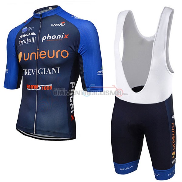 Abbigliamento Ciclismo Unieuro Trevigiani 2017 blu